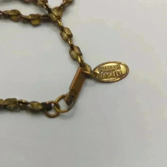 Vintage Miriam Haskell twist rope gold toned chain - Picture 4 of 5